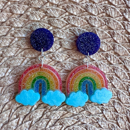 Layered Rainbow Earrings