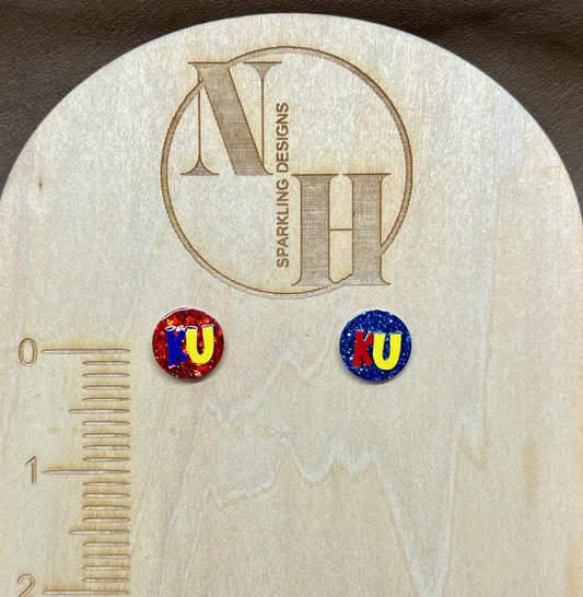 KU Stud Earrings