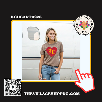 KCHEART0225 KC Graphic Tees, Long Sleeve Tees, Sweatshirts & Hoodies