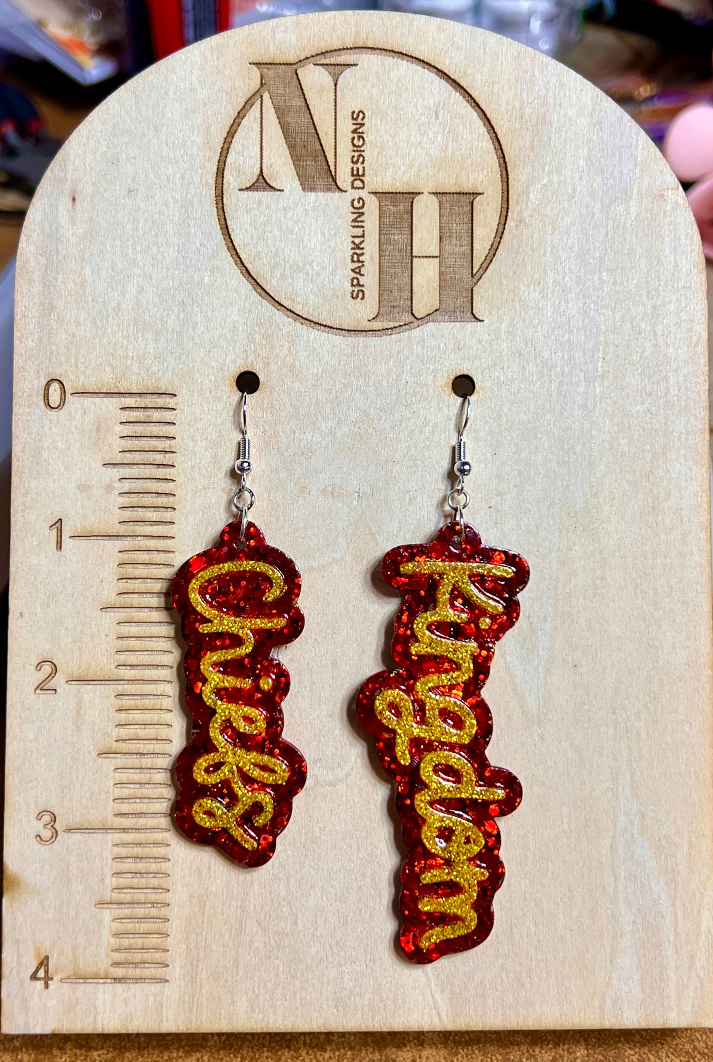 Kansas City Chiefs Inspired Earrings