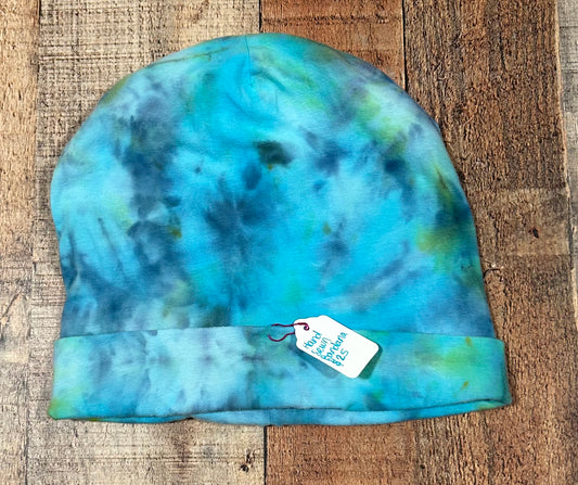 Hand sewn ice dyed beanie