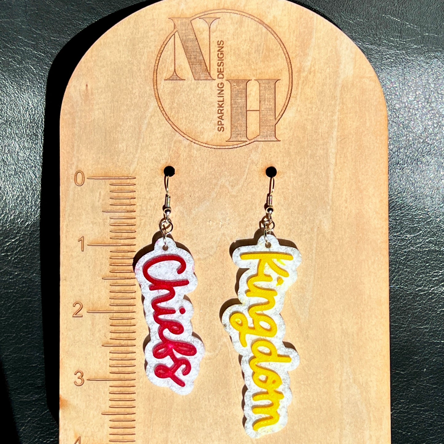 Kansas City Chiefs Inspired Earrings