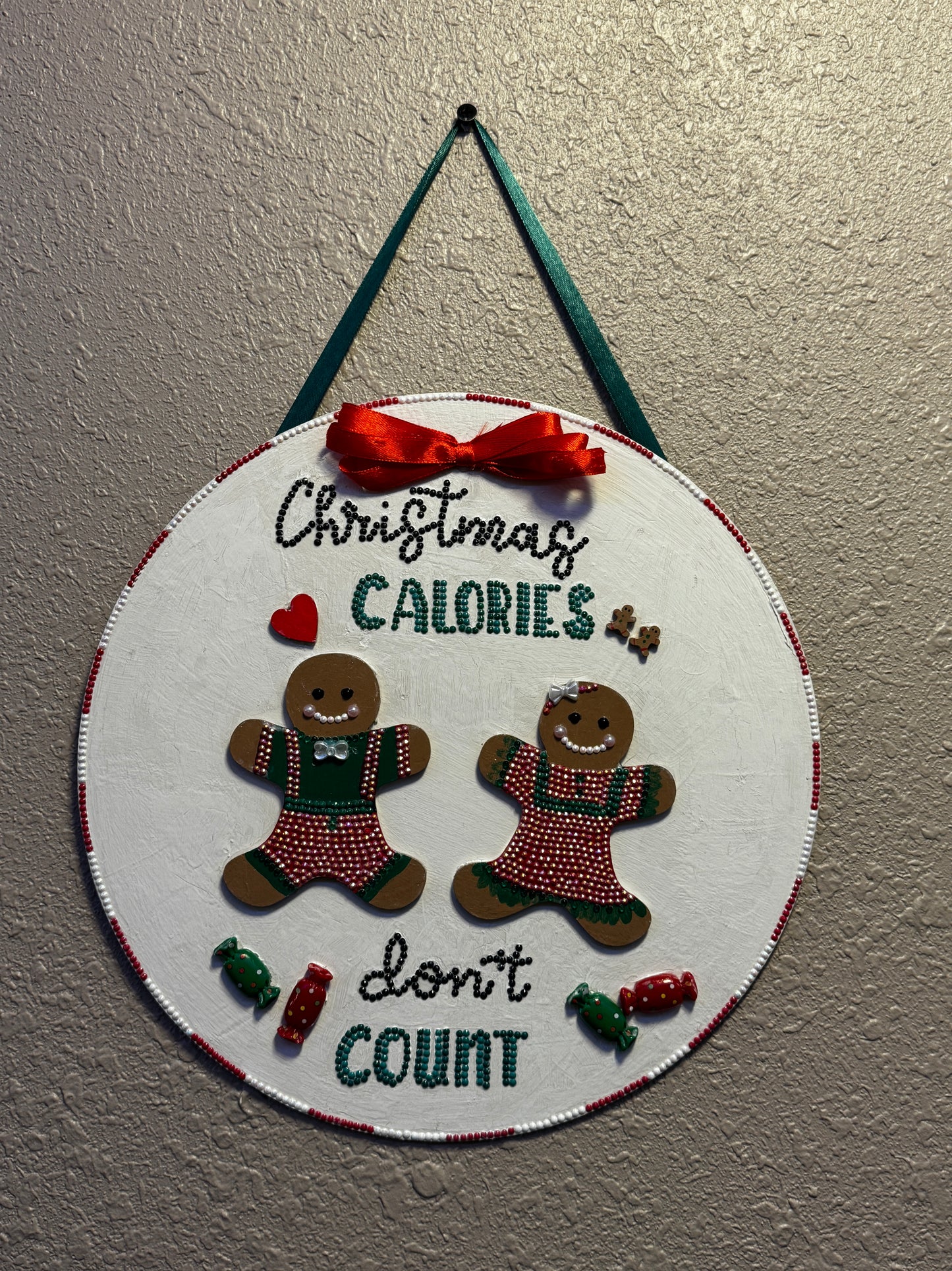 Christmas Calories Don't Count sign - 50% off