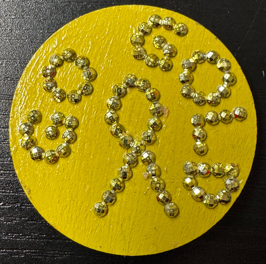 Go Gold Childhood Cancer Awareness Ribbon magnet