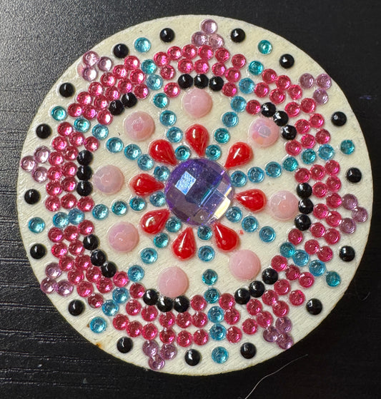 Mandala circle magnet