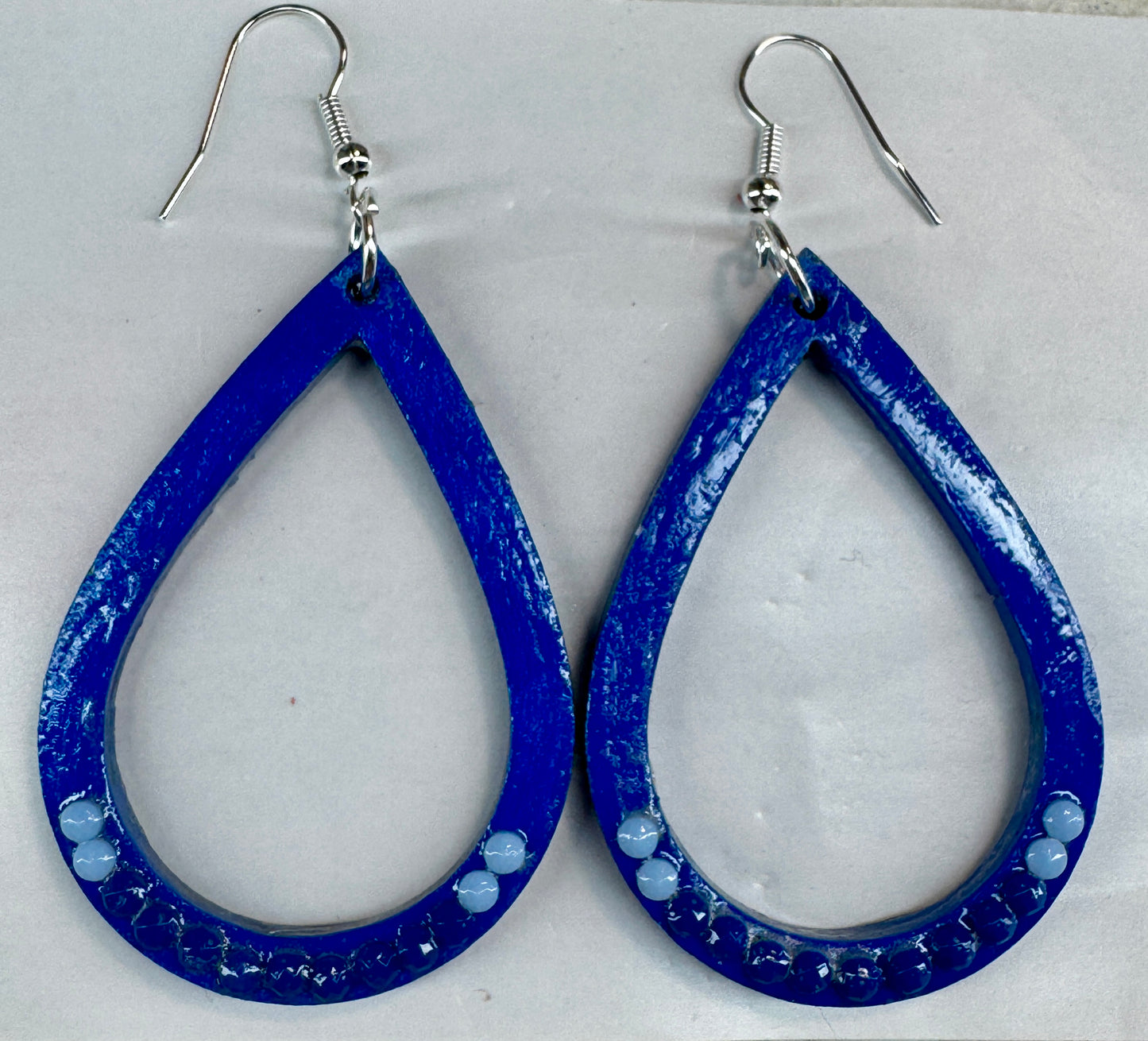 Earrings - Royal Blue teardrop