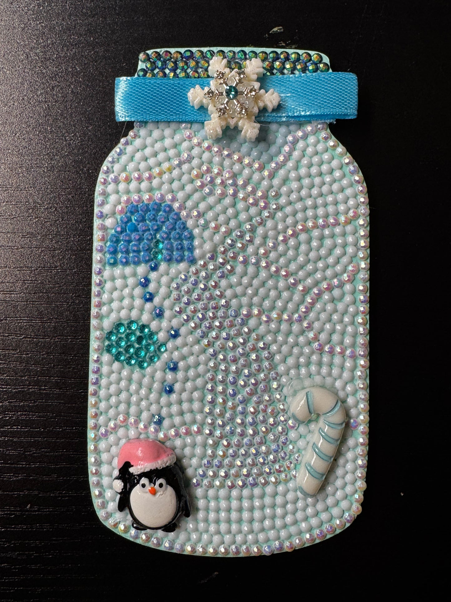 Penguin Mason Jar Magnet