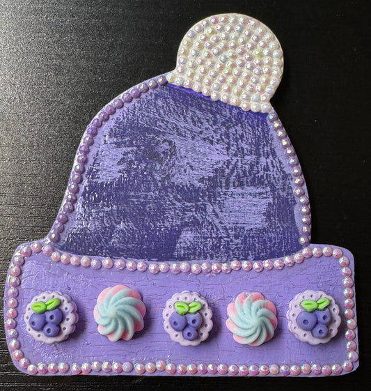 Purple and Lavender Stocking Cap Magnet