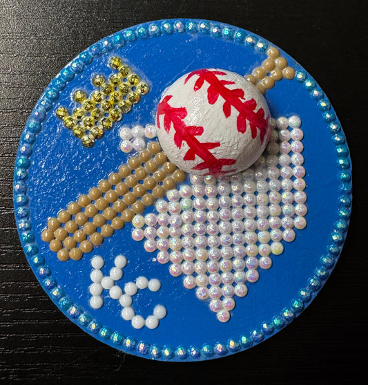 Royals Circle 3D baseball magnet