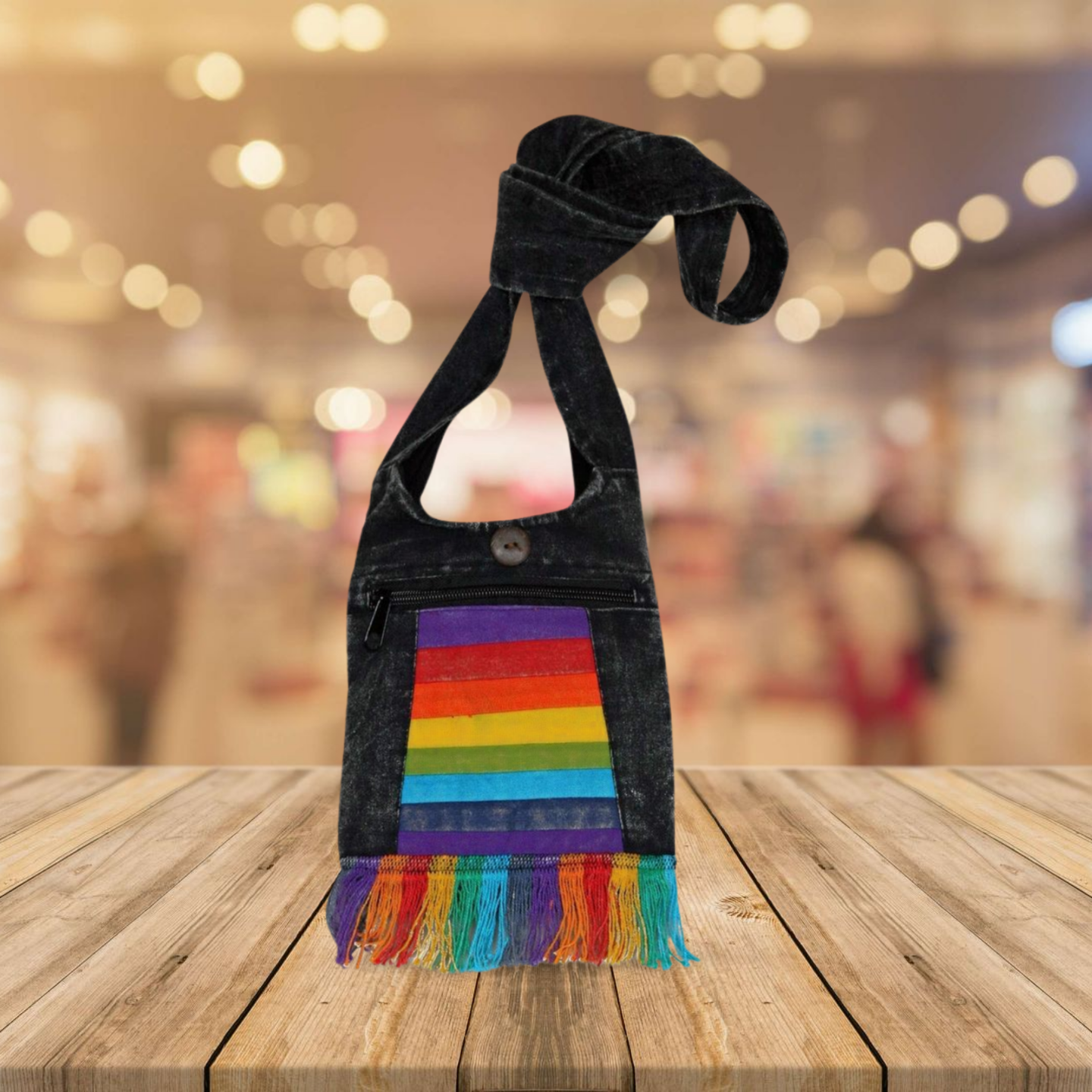 Rainbow Fringe Bag