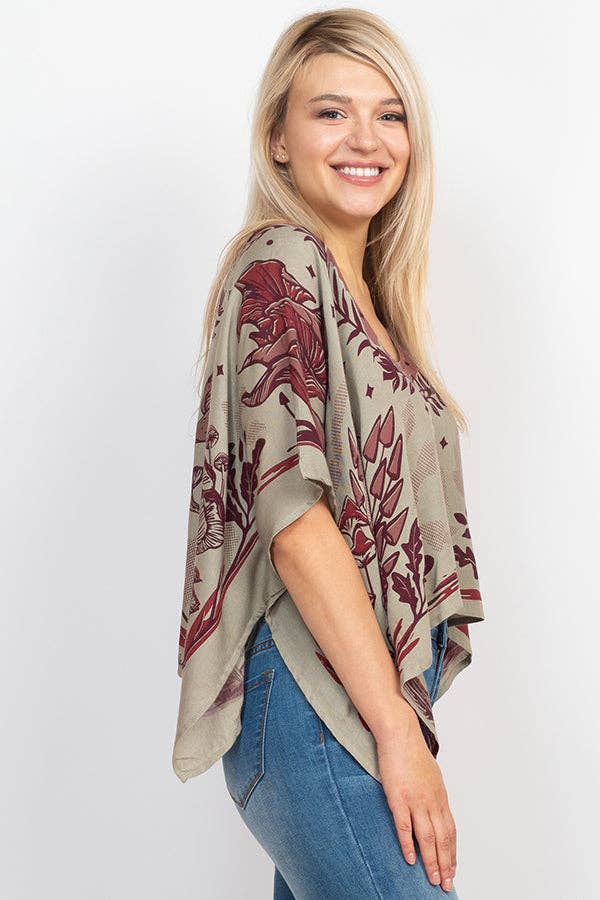 Mushroom Scarf Top