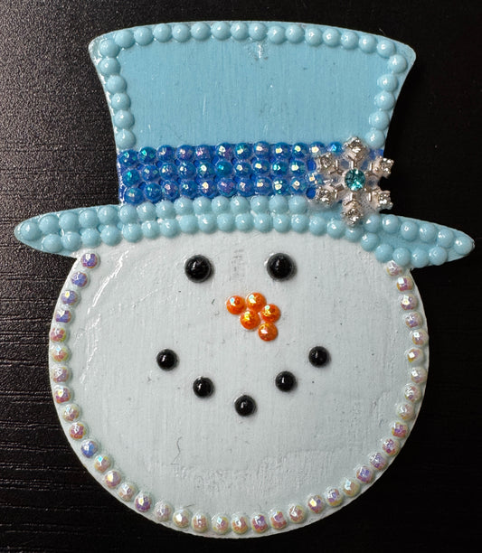 Blue Snowman Magnet