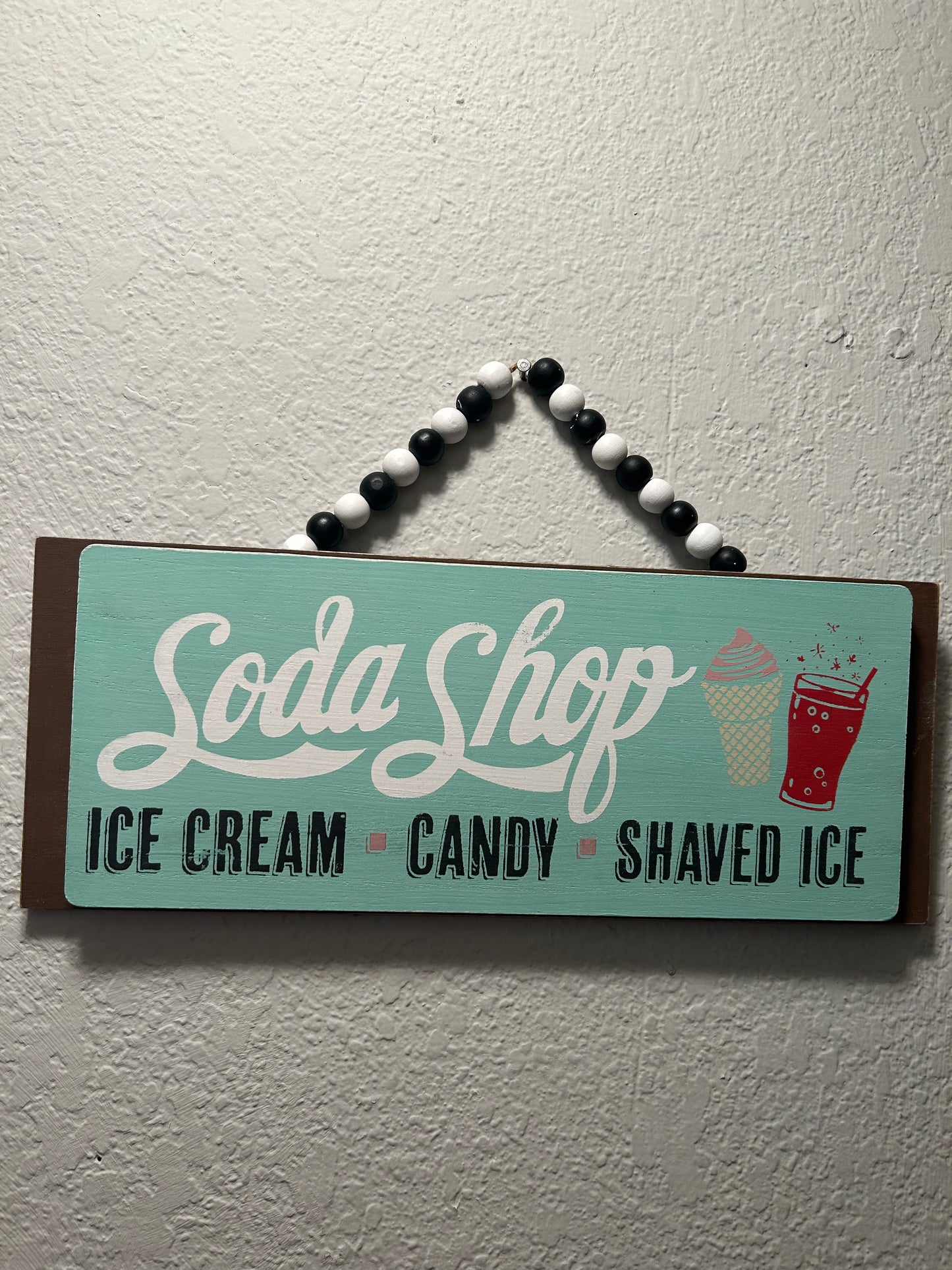Soda shop sign