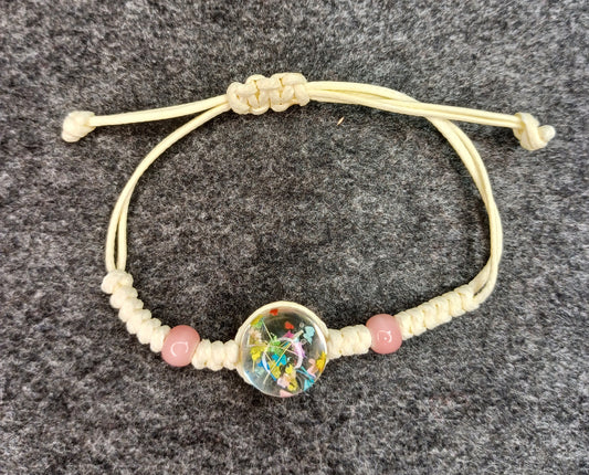 Rainbow Flower Bracelet -Single Large