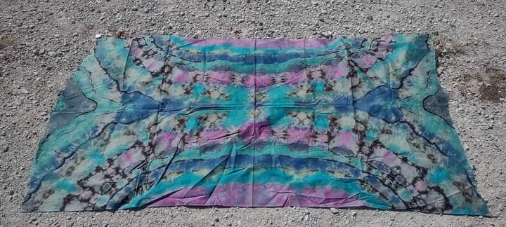 Reverse dyed marble Tie dye Tapestry