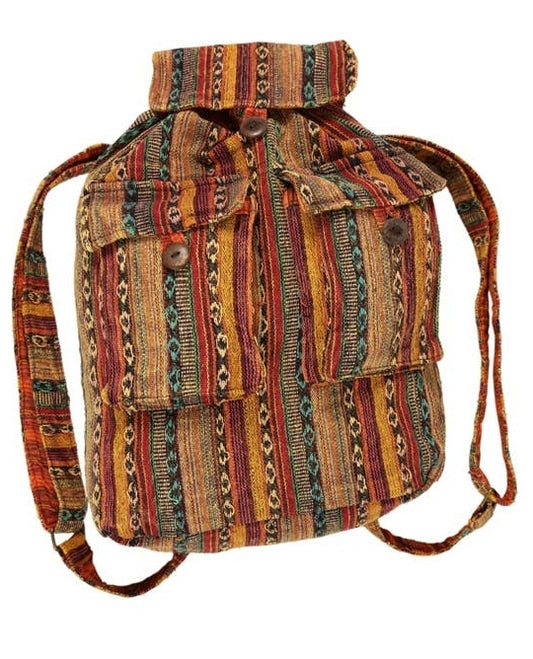 Tibetan Cotton Boho Backpack