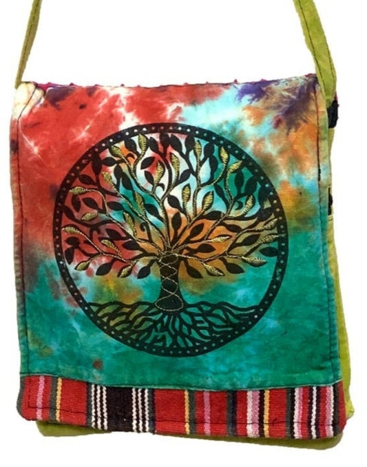 Hippie Mini Tree of Life Messenger Bag